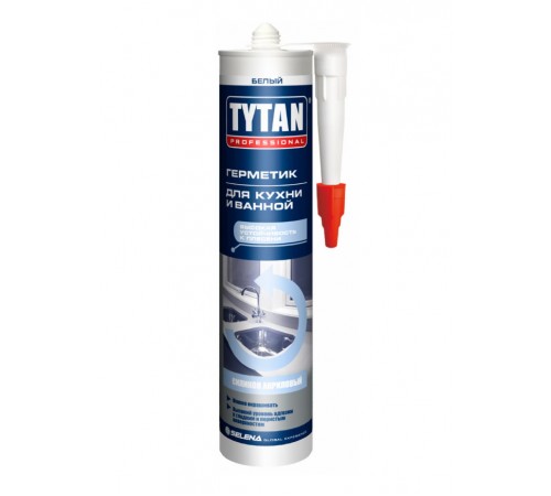TYTAN PROFESSIONAL / ТИТАН ПРОФЕШИОНАЛ герметик силиконакриловый, для кухни и ванной, белый (280мл) TYTAN PROFESSIONAL / ТИТАН ПРОФЕШИОНАЛ герметик силиконакриловый, для кухни и ванной, белый (280мл)