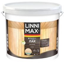 LINNIMAX / ЛИННИМАКС АКВА лак акриловый для дерева для внутренних работ шелковисто-матовый прозрачный (9л)