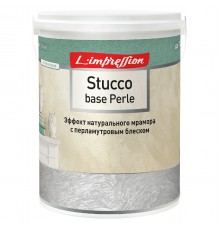 LIMPRESSION STUCCO BASE PERLE / ЛИМПРЕССИОН СТУККО БАЗА ПЕРЛЕ покрытие декоративное с эффектом перламутрового мрамора (2,5кг)