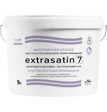 VINCENT EXTRASATIN 7 / ВИНСЕНТ ЭКСТРАСАТИН 7 краска интерьерная, шелковисто-матовая, база С (9л)