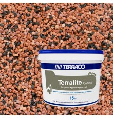 TERRACO ТЕРРАЛИТ крупнозернистая декор штукатурка с мраморной крошкой, 300-С (15кг)