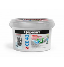 ЦЕРЕЗИТ CE 43 SUPER STRONG затирка для широких швов до 40 мм, 02 дымчато-белый (2кг)