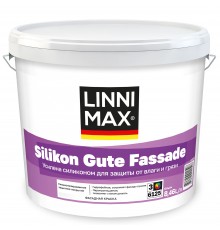 LINNIMAX SILIKON GUTE FASSADE / ЛИННИМАКС СИЛИКОН ГУТЕ ФАССАДЕ краска акриловая водно-дисперсионная силикон-модифицированная для наружных работ база 1 (2,5л)