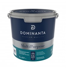 DOMINANTA MultiPurpose / ДОМИНАНТА МультиПурпоус Краска для фасадов и интерьеров эластичная матовая база BW (3л)