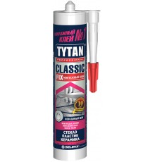 TYTAN PROFESSIONAL CLASSIC FIX / ТИТАН ПРОФЕШИОНАЛ КЛАССИК ФИКС клей монтажный каучуковый, картридж, прозрачный (310мл)