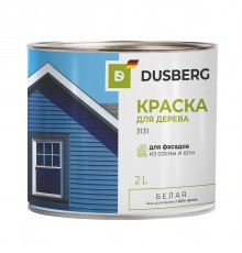 DUSBERG / ДЮСБЕРГ Краска для дерева для наружных работ с антисептиком, белый 3131 (2л)