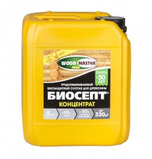 WOODMASTER PROF / ВУДМАСТЕР ПРОФ биосепт-концентрат, состав антисепт. для древесины 1:9, бесцветный (5л)