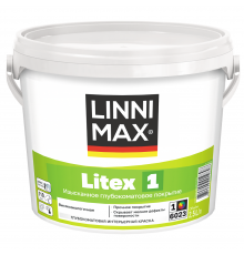 LINNIMAX LITEX 1 / ЛИННИМАКС ЛИТЕКС 1 краска для стен и потолков латексная водно-дисперсионная для внутренних работ глубокоматовая база 1 (2,5л)