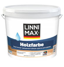 LINNIMAX HOLZFARBE / ЛИННИМАКС ХОЛЬЦФАРБЕ краска по дереву водно-дисперсионная для наружных и внутренних работ шелковисто-матовая база 3 (8,46л)