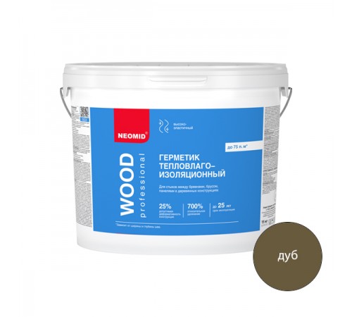 NEOMID PROFESSIONAL WOOD / НЕОМИД ПРОФЕССИОНАЛ герметик для деревянных поверхностей дуб (15кг)