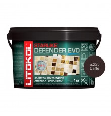 LITOKOL STARLIKE DEFENDER EVO / ЛИТОКОЛ СТАРЛАЙК ДЕФЕНДЕР ЭВО затирка двухкомпонентная, эпоксидная, S.235 caffe, 1кг