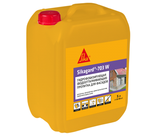 SIKA SIKAGARD 703 W / СИКА СИКАГАРД 703 W пропитка водоотталкивающая для фасадов зданий 5 л SIKA SIKAGARD 703 W / СИКА СИКАГАРД 703 W пропитка водоотталкивающая для фасадов зданий 5 л