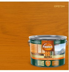 PINOTEX ULTRA / ПИНОТЕКС УЛЬТРА лазурь защитная влагостойкая для защиты древесины до 10 лет орегон 9л new