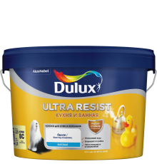 DULUX ULTRA RESIST КУХНЯ И ВАННАЯ / ДЮЛАКС УЛЬТРА РЕЗИСТ КУХНЯ И ВАННАЯ краска с защитой от плесени и грибка матовая база BC 2,25л