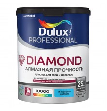 DULUX DIAMOND АЛМАЗНАЯ ПРОЧНОСТЬ / ДЮЛАКС ДАЙМОНД АЛМАЗНАЯ ПРОЧНОСТЬ краска для стен и потолков износостойкая матовая база BW 4,5л