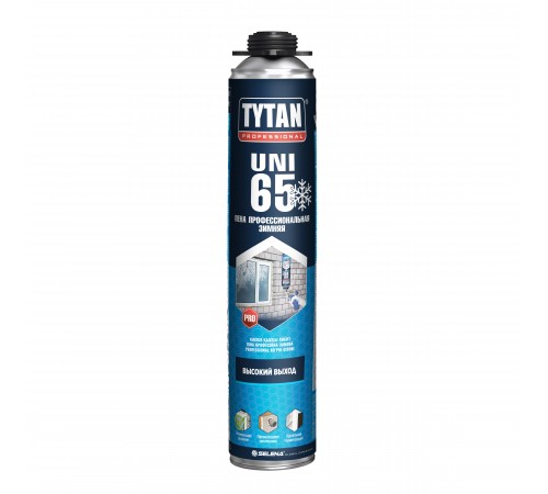 TYTAN PROFESSIONAL 65 UNI / ТИТАН ПРОФЕШИОНАЛ 65 УНИ пена профессиональная, зимняя (750мл) TYTAN PROFESSIONAL 65 UNI / ТИТАН ПРОФЕШИОНАЛ 65 УНИ пена профессиональная, зимняя (750мл)