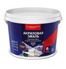 ЯРОСЛАВСКИЕ КРАСКИ эмаль акриловая универсальная матовая, коричневый 2,5кг
