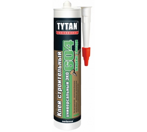 TYTAN PROFESSIONAL / ТИТАН ПРОФЕШИОНАЛ клей строительный, жидкие гвозди №604, универсальный эко, белый (440гр)