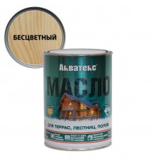 АКВАТЕКС масло для террас, алкидное, матовое, бесцветный, 0,75л