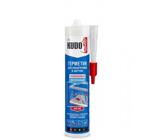 KUDO HOME KSK-200 / КУДО ХОУМ KSK-200 герметик силиконовый для аквариумов и витрин, прозрачный (280мл) KUDO HOME KSK-200 / КУДО ХОУМ KSK-200 герметик силиконовый для аквариумов и витрин, прозрачный (280мл)