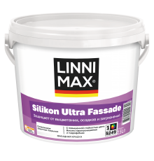 LINNIMAX SILIKON ULTRA FASSADE / ЛИННИМАКС СИЛИКОН УЛЬТРА ФАССАД краска фасадная водно-дисперсионная акриловая для минеральных поверхностей матовая база 1 (2,5л)