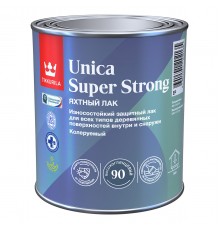TIKKURILA UNICA SUPER STRONG EP лак универсальный износостойкий, высокоглянцевый (0,9л)