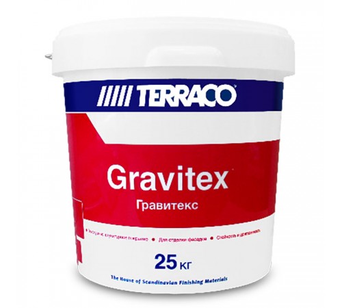 TERRACO GRAVITEX MICRO штукатурка декоративная с мелкой текстурой, акриловая, шагрень (25кг) TERRACO GRAVITEX MICRO штукатурка декоративная с мелкой текстурой, акриловая, шагрень (25кг)