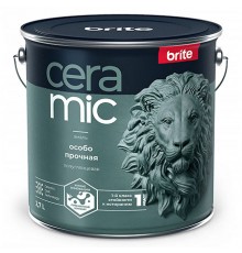BRITE CERAMIC / БРАЙТ КЕРАМИК эмаль особо прочная акриловая, полуглянцевая, база А (2,7л)