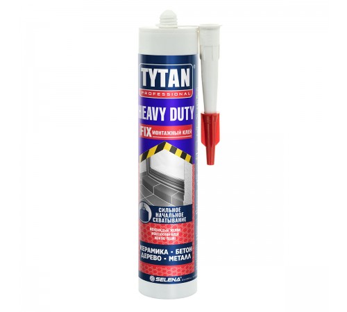 TYTAN PROFESSIONAL HEAVY DUTY / ТИТАН ПРОФЕШИОНАЛ ХЭВИ ДЬЮТИ клей монтажный, каучуковый, нанесение до -20, картридж (310мл) TYTAN PROFESSIONAL HEAVY DUTY / ТИТАН ПРОФЕШИОНАЛ ХЭВИ ДЬЮТИ клей монтажный, каучуковый, нанесение до -20, картридж (310мл)