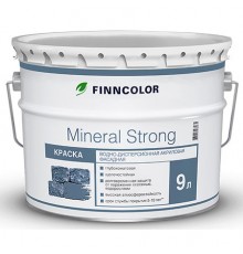 FINNCOLOR MINERAL STRONG / ФИННКОЛОР МИНЕРАЛ СТРОНГ краска фасадная, водно дисперсионная, матовая, база A (9л)