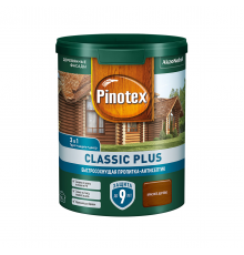 PINOTEX CLASSIC PLUS / ПИНОТЕКС КЛАССИК ПЛЮС пропитка-антисептик, быстросохнущая 3 в 1, красное дерево 0,9л