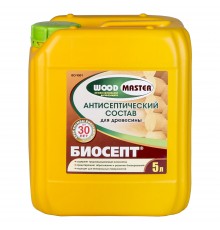 WOODMASTER / ВУДМАСТЕР БИОСЕПТ состав антисептический для древесины, бесцветный (5л)