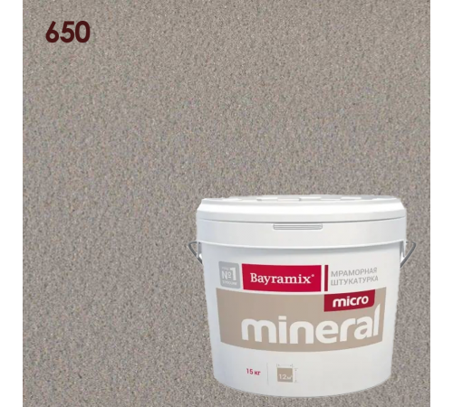 BAYRAMIX MICRO MINERAL / БАЙРАМИКС МИКРО МИНЕРАЛ штукатурка декорат. мозаичная на основе микрогранулята, 650 (15кг)