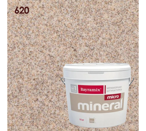 BAYRAMIX MICRO MINERAL / БАЙРАМИКС МИКРО МИНЕРАЛ штукатурка декорат. мозаичная на основе микрогранулята, 620 (15кг)