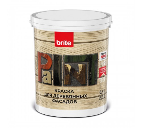 BRITE FLEXX / БРАЙТ ФЛЕКС краска премиальная для деревянных фасадов, база С (0,9л) BRITE FLEXX / БРАЙТ ФЛЕКС краска премиальная для деревянных фасадов, база С (0,9л)