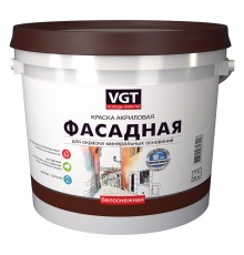 VGT / ВГТ ВД-АК-1180 БЕЛОСНЕЖНАЯ ФАСАДНАЯ краска акриловая, долговечная, матовая (7кг)