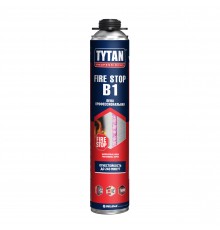 TYTAN PROFESSIONAL FIRE STOP B1 / ТИТАН ПРОФЕШИОНАЛ ФАЙР СТОП Б1 пена огнеупорная, профессиональная (750мл)