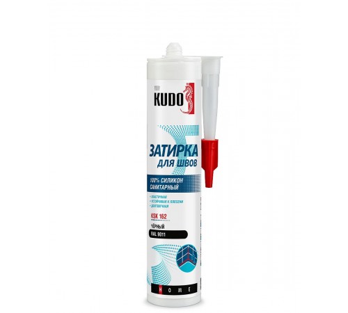 KUDO HOME KSK-162 / КУДО ХОУМ KSK-162 герметик-затирка силиконовый санитарный для швов, RAL 9011 черный (280мл) KUDO HOME KSK-162 / КУДО ХОУМ KSK-162 герметик-затирка силиконовый санитарный для швов, RAL 9011 черный (280мл)