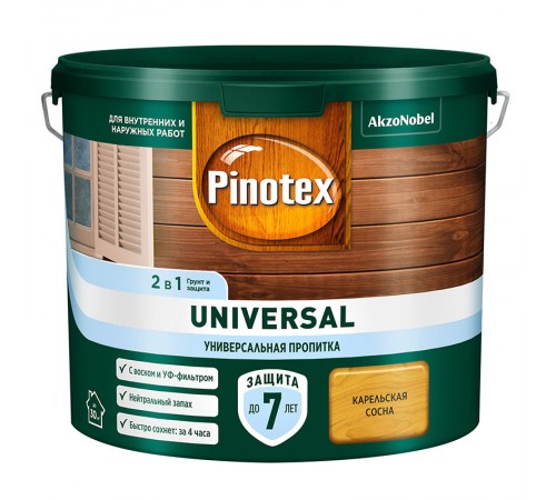 PINOTEX UNIVERSAL / ПИНОТЕКС УНИВЕРСАЛ пропитка 2 в 1, карельская сосна 2,5л PINOTEX UNIVERSAL / ПИНОТЕКС УНИВЕРСАЛ пропитка 2 в 1, карельская сосна 2,5л