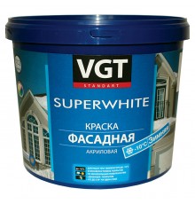 VGT SUPERWHITE / ВГТ СУПЕРВАЙТ ВД-АК-1180 краска фасадная, зимняя для работ при отрицательных температурах (3кг)