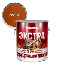 АКВАТЕКС-ЭКСТРА защит.-декор. покрытие для дерева, алкидное, полуглянц, груша  (2,7л) new