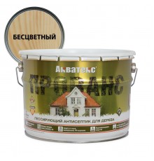 АКВАТЕКС ПРОВАНС антисептик для древесины, лессирующий, полуматовый, бесцветный (9л)