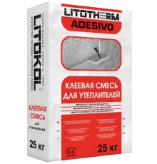 LITOKOL LITOTHERM ADESIVO смесь клеевая для утеплителя, мин вата, полистирол (25кг)
