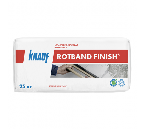 KNAUF ROTBAND FINISH / КНАУФ РОТБАНД ФИНИШ шпаклевка гипсовая финишная для внутренних работ (25кг) KNAUF ROTBAND FINISH / КНАУФ РОТБАНД ФИНИШ шпаклевка гипсовая финишная для внутренних работ (25кг)