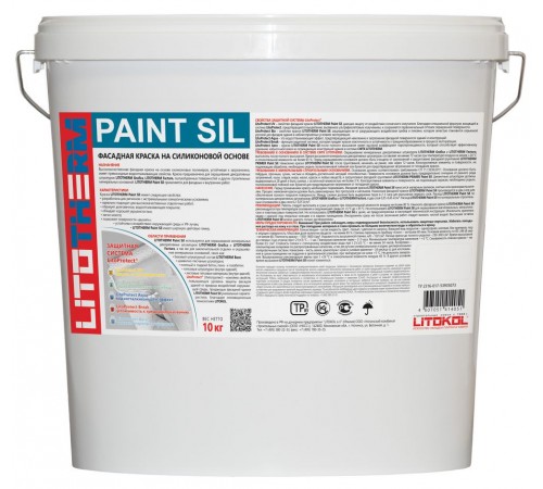 LITOKOL LITOTHERM PAINT SIL краска фасадная силиконовая, белый (20кг)