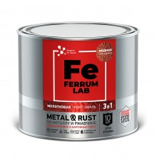 FERRUM LAB / ФЕРРУМ ЛАБ грунт-эмаль по ржавчине 3 в 1 молотковая, медная (2л)