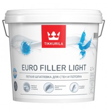 TIKKURILA EURO FILLER LIGHT шпаклевка финишная, легкая, для стен и потолков (2,7л)