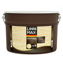 LINNIMAX / ЛИННИМАКС грунтовка-антисептик для древесины органоразбавляемая для наружных работ прозрачный 9 л