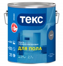 ТЕКС ПРОФИ ДЛЯ БЕТОННЫХ ПОЛОВ эмаль на алкидно-уретановой основе, серый (2,7л)