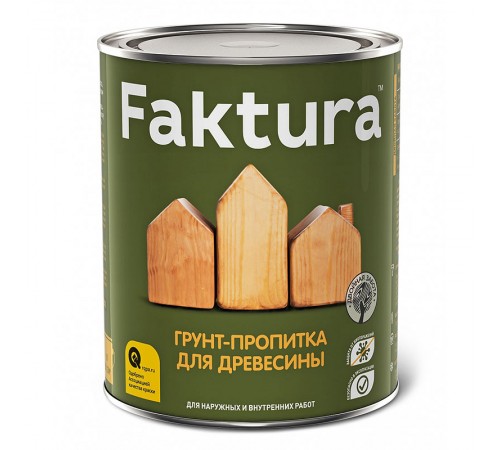 FAKTURA / ФАКТУРА грунт-пропитка для дерева на орг.основе с защитой от биопоражения, для вн/нар (0,7л) FAKTURA / ФАКТУРА грунт-пропитка для дерева на орг.основе с защитой от биопоражения, для вн/нар (0,7л)